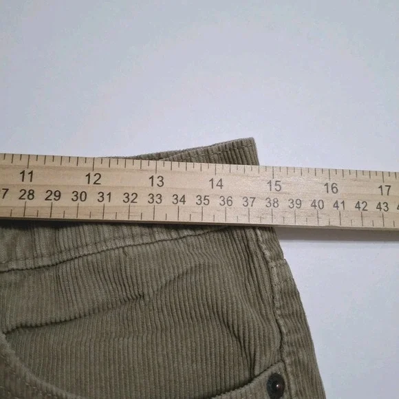 Levi's 511 Corduroy Pants Mens 30x32 Khaki Cotton Poly Straight Leg Stretch - Picture 10 of 12